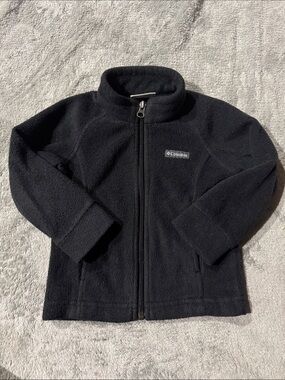 Columbia Kids Black Full-Zip Fleece Jacket